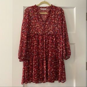 Zara floral swing dress